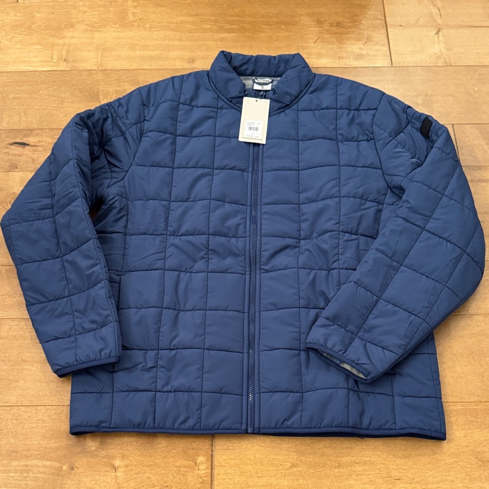Quilted Navy Blue Puffer Jacket